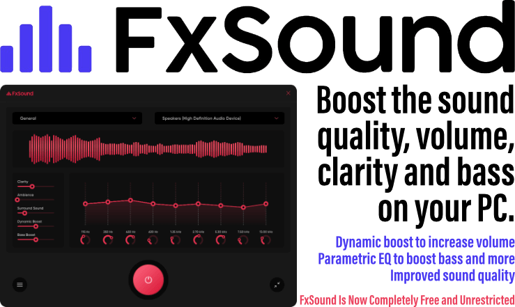 FxSound 1.1.32 - Free Download