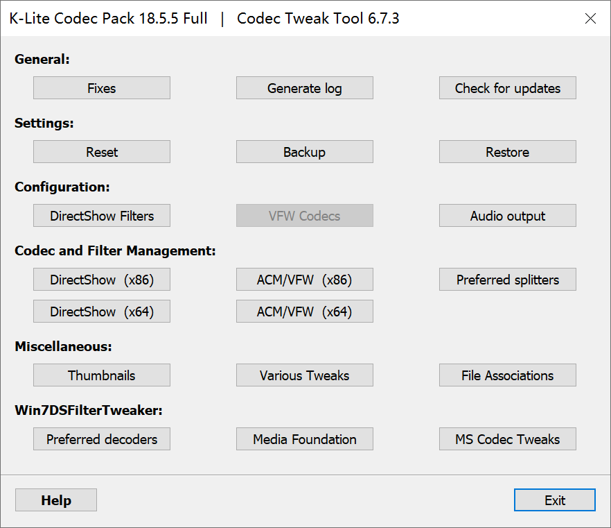 K-Lite Codec Pack Full 18.6.0 - Free Download