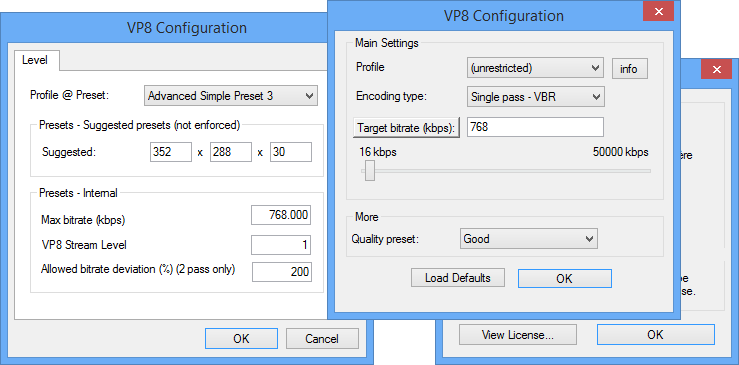 Google VP8 (WebM) VFW Video Codec 1.2.0 - Free Download