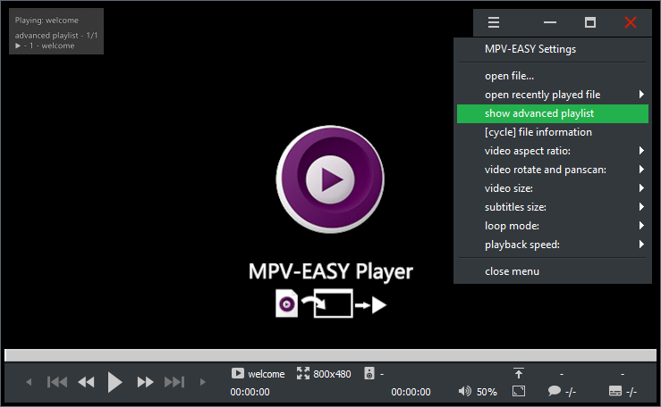 MPV-EASY Player 0.38.0.3 - Free Download