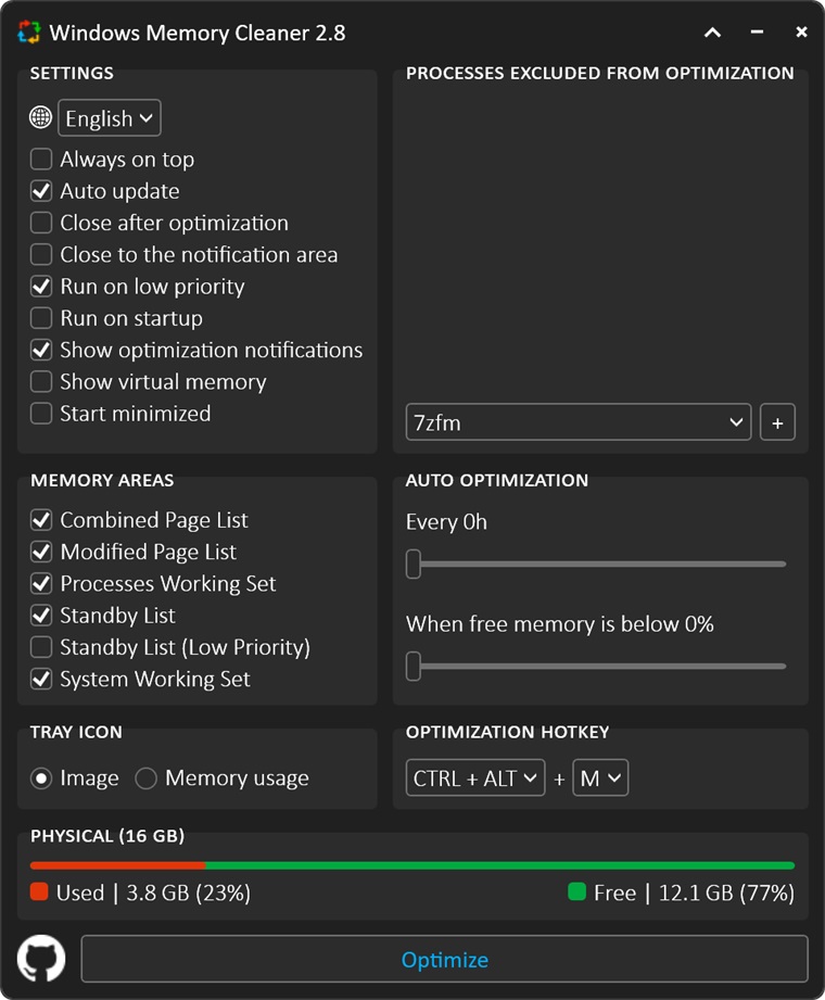 Windows Memory Cleaner 2.8 - Free Download